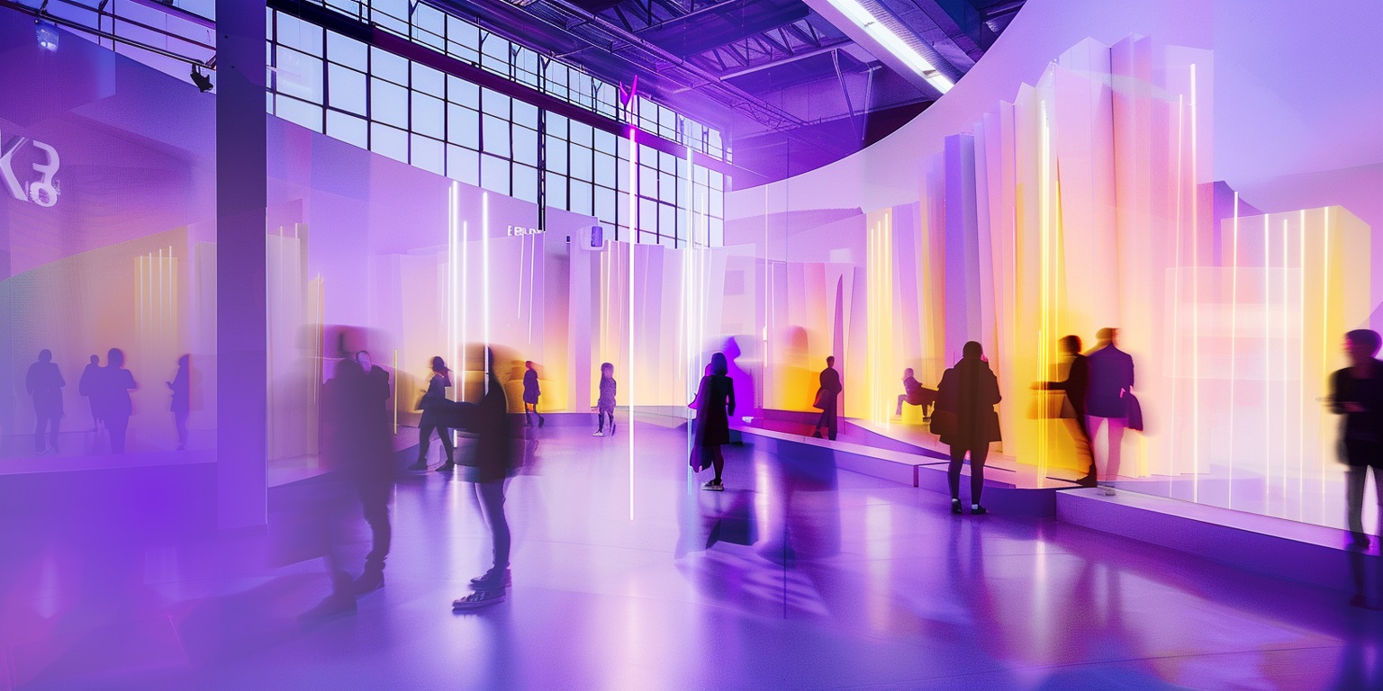 Virtual rendering of the AI exhibition at the German Museum of Technology